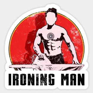 Ironing Man Sticker